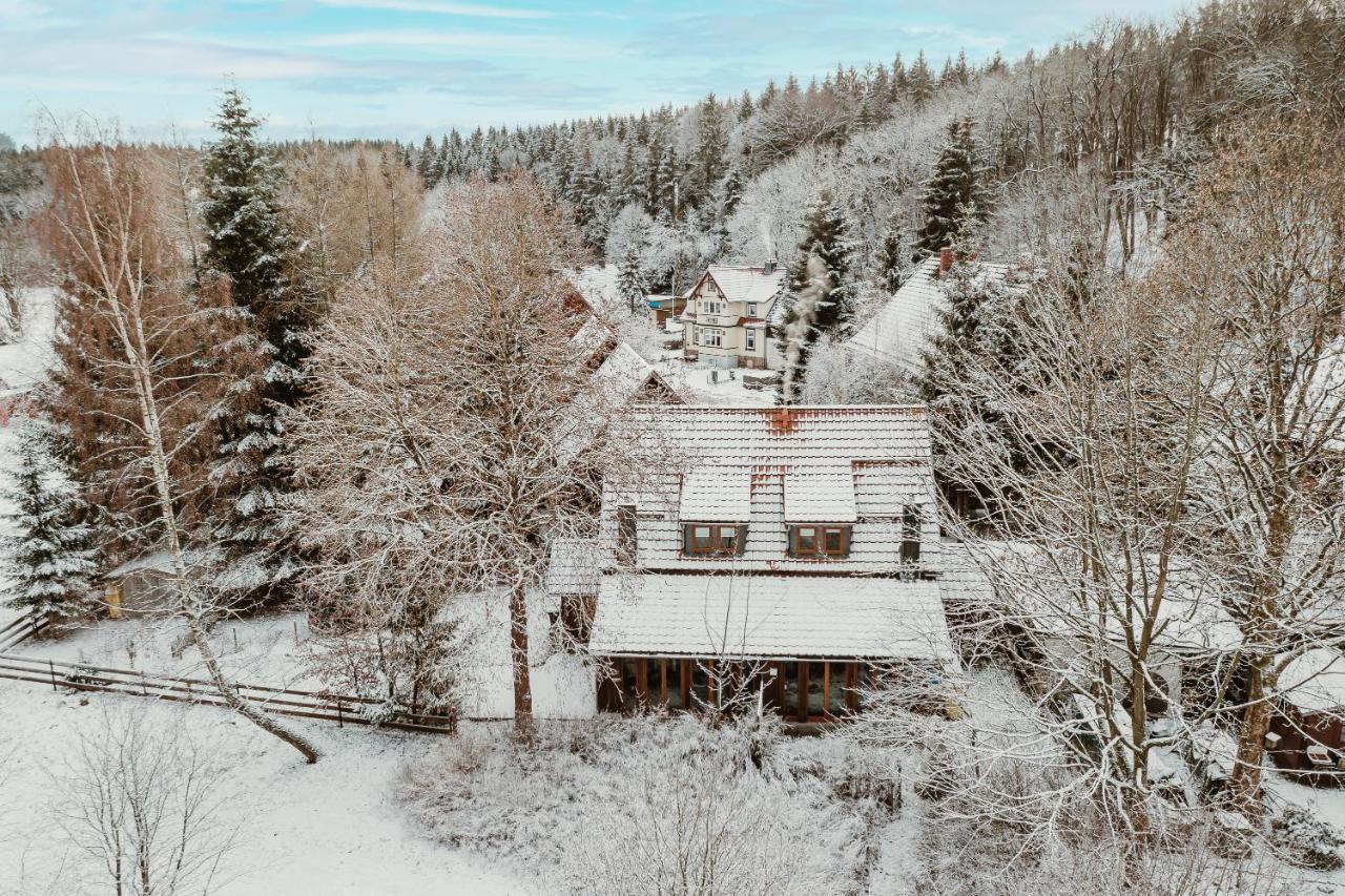 Harzchalet An Der Brockenbahn 2B Elend Exterior foto